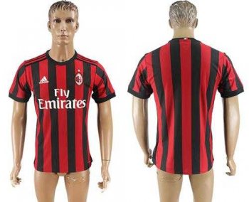 AC Milan Blank Home Soccer Club Jersey