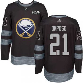 Adidas Buffalo Sabres #21 Kyle Okposo Black 1917-2017 100th Anniversary Stitched NHL