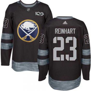 Adidas Buffalo Sabres #23 Sam Reinhart Black 1917-2017 100th Anniversary Stitched NHL