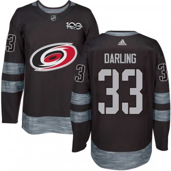 Adidas Carolina Hurricanes #33 Scott Darling Black 1917-2017 100th Anniversary Stitched NHL Jersey