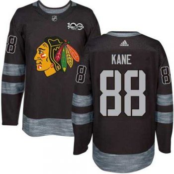 Adidas Chicago Blackhawks #88 Patrick Kane Black 1917-2017 100th Anniversary Stitched NHL