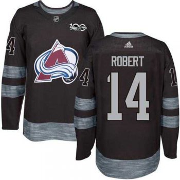 Adidas Colorado Avalanche #14 Rene Robert Black 1917-2017 100th Anniversary Stitched NHL