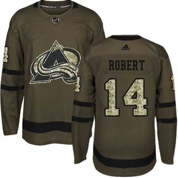 Adidas Colorado Avalanche #14 Rene Robert Green Salute to Service Stitched NHL Jersey