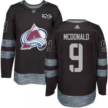 Adidas Colorado Avalanche #9 Lanny McDonald Black 1917-2017 100th Anniversary Stitched NHL