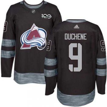 Adidas Colorado Avalanche #9 Matt Duchene Black 1917-2017 100th Anniversary Stitched NHL