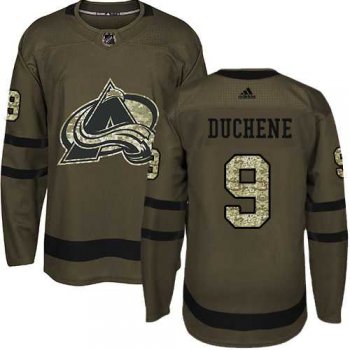 Adidas Colorado Avalanche #9 Matt Duchene Green Salute to Service Stitched NHL Jersey