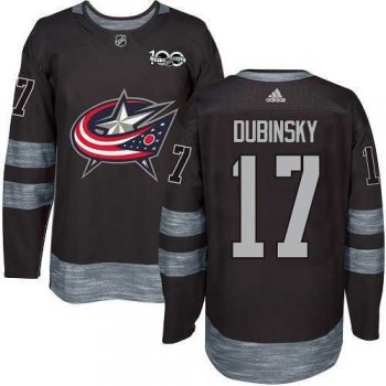 Adidas Columbus Blue Jackets #17 Brandon Dubinsky Black 1917-2017 100th Anniversary Stitched NHL Jersey