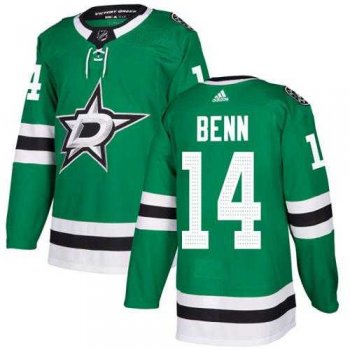 Adidas Dallas Stars #14 Jamie Benn Green Home Authentic Stitched NHL