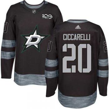 Adidas Dallas Stars #20 Dino Ciccarelli Black 1917-2017 100th Anniversary Stitched NHL