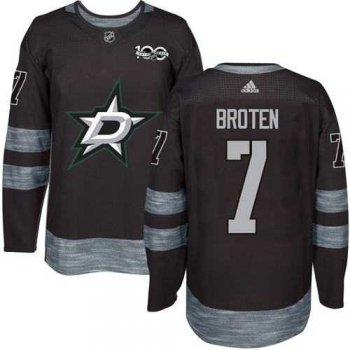 Adidas Dallas Stars #7 Neal Broten Black 1917-2017 100th Anniversary Stitched NHL