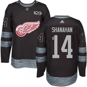 Adidas Detroit Red Wings #14 Brendan Shanahan Black 1917-2017 100th Anniversary Stitched NHL