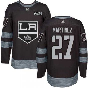 Adidas Los Angeles Kings #27 Alec Martinez Black 1917-2017 100th Anniversary Stitched NHL