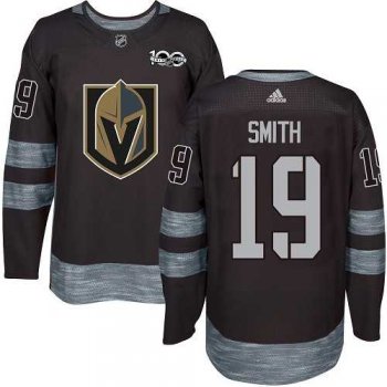 Adidas Men's Adidas Vegas Golden Knights #19 Reilly Smith Black 1917-2017 100th Anniversary Stitched NHL Jersey