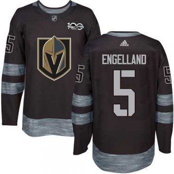 Adidas Men's Adidas Vegas Golden Knights #5 Deryk Engelland Black 1917-2017 100th Anniversary Stitched NHL Jersey