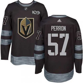 Adidas Men's Adidas Vegas Golden Knights #57 David Perron Black 1917-2017 100th Anniversary Stitched NHL Jersey