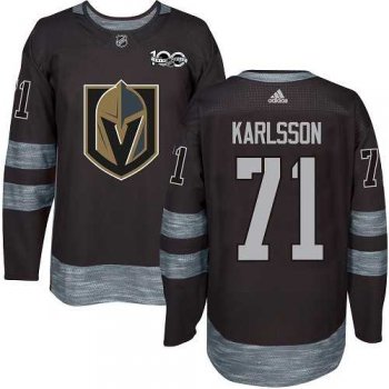 Adidas Men's Adidas Vegas Golden Knights #71 William Karlsson Black 1917-2017 100th Anniversary Stitched NHL Jersey