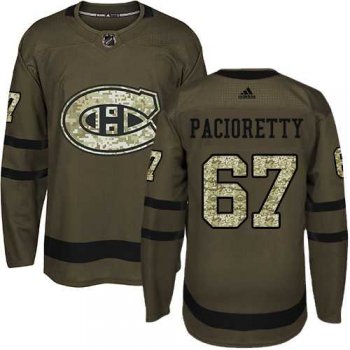 Adidas Montreal Canadiens #67 Max Pacioretty Green Salute to Service Stitched NHL