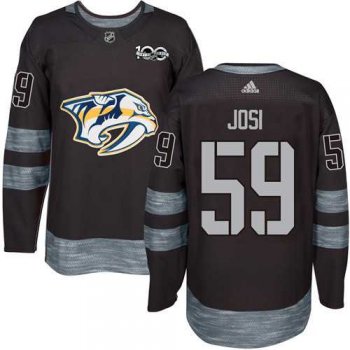 Adidas Nashville Predators #59 Roman Josi Black 1917-2017 100th Anniversary Stitched NHL