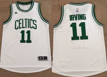 Adidas NBA Boston Celtics #11 Kyrie Irving Jersey 2017-18 New Season White Jersey