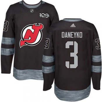 Adidas New Jersey Devils #3 Ken Daneyko Black 1917-2017 100th Anniversary Stitched NHL