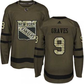 Adidas New York Rangers #9 Adam Graves Green Salute to Service Stitched NHL Jersey