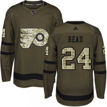 Adidas Philadelphia Flyers #24 Matt Read Green Salute to Service Stitched NHL