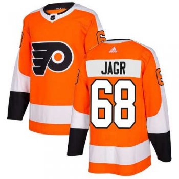 Adidas Philadelphia Flyers #68 Jaromir Jagr Orange Home Authentic Stitched NHL