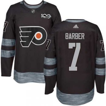 Adidas Philadelphia Flyers #7 Bill Barber Black 1917-2017 100th Anniversary Stitched NHL