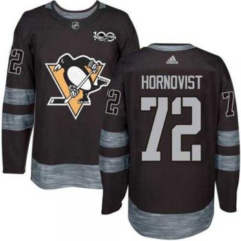 Adidas Pittsburgh Penguins #72 Patric Hornqvist Black 1917-2017 100th Anniversary Stitched NHL