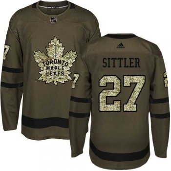 Adidas Toronto Maple Leafs #27 Darryl Sittler Green Salute to Service Stitched NHL