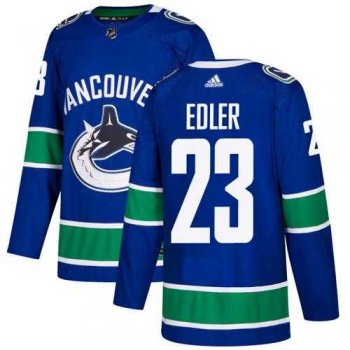 Adidas Vancouver Canucks #23 Alexander Edler Blue Home Authentic Stitched NHL