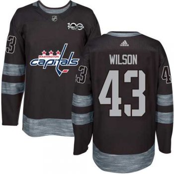 Adidas Vancouver Canucks #43 Tom Wilson Black 1917-2017 100th Anniversary Stitched NHL