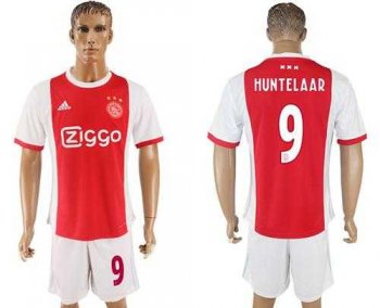 Ajax #9 Huntelaar Home Soccer Club Jersey