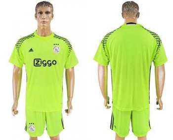 Ajax Blank Shiny Green Goalkeeper Soccer Club Jersey