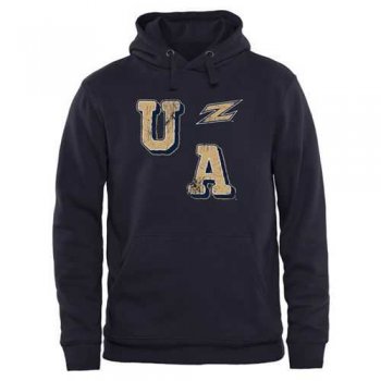 Akron Zips Acronym Pullover Hoodie Navy Blue