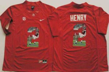 Alabama Crimson Tide #2 Derrick Henry Red Player Fashion Stitched NCAA Jersey