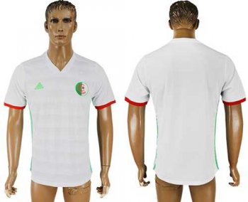 Algeria Blank White Home Soccer Country Jersey