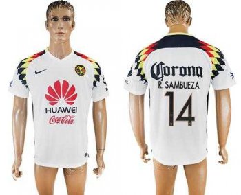 America #14 R.Sambueza Away Soccer Club Jersey