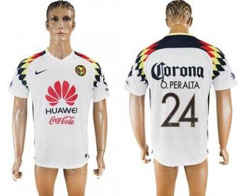 America #24 O.Peralta Away Soccer Club Jersey