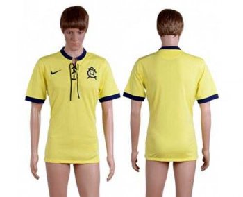 America Blank Yellow Soccer Club Jersey