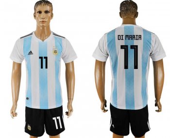 Argentina #11 DI MARIA Home 2018 FIFA World Cup Soccer Jersey