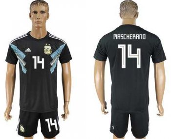 Argentina #14 Mascherano Away Soccer Country Jersey