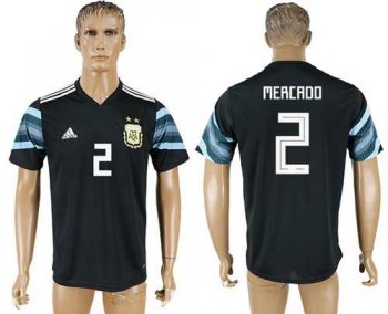 Argentina #2 Mercado Away Soccer Country Jersey