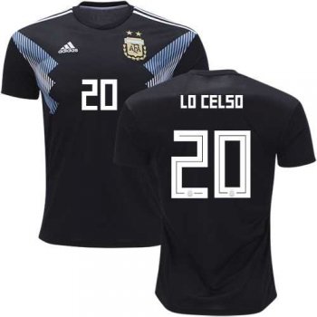 Argentina #20 Lo Celso Away Soccer Country Jersey