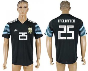 Argentina #25 Tagliafico Away Soccer Country Jersey