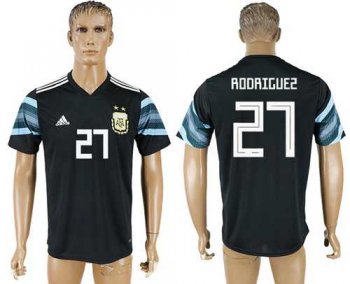 Argentina #27 Rodriguez Away Soccer Country Jersey