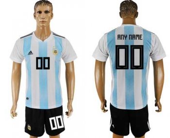 Argentina Personalized Home Soccer Country Jersey