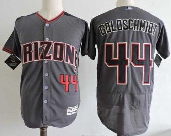 Arizona Diamondbacks #44 Paul Goldschmidt Gray Flexbase Authentic Collection Stitched MLB Jersey