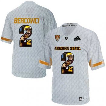 Arizona State Sun Devils #2 Mike Bercovici Ice Team Logo Print College Football Jersey5