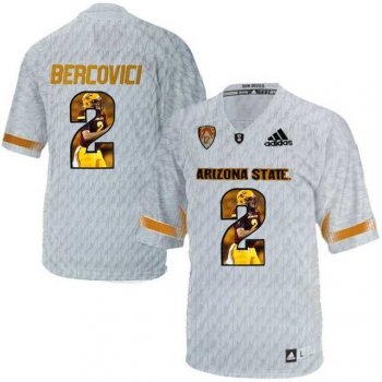 Arizona State Sun Devils #2 Mike Bercovici Ice Team Logo Print College Football Jersey6